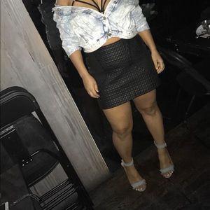 Forever 21 faux leather mini skirt